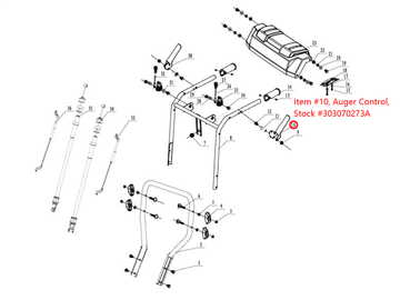 Snow Blower Parts - Auger Control, Stock #303070273A