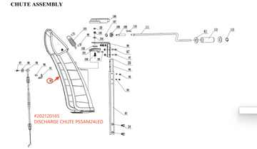 Snow Blower Parts - DISCHARGE CHUTE PSSAM24LED, Stock #202120185