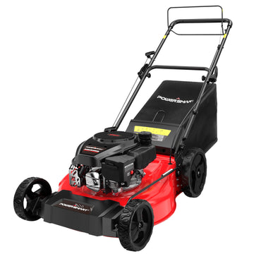 21" 170cc Gas Self-propelled 3-in -1 Lawn Mower w/ 10-Inch Rear Wheels MB8602S