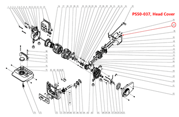 Generator Parts - Head cover, Stock #PS50-037