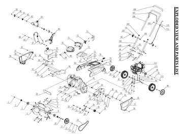 Snow Blower Parts - 196cc/212cc Carburetor Gasket, Stock #170430048-0001