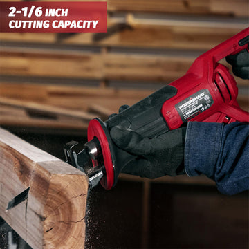 Cordless Reciprocating Saw with 20V 2.0Ah Battery and Charger for Wood, Metal PVC Cutting PS76415A