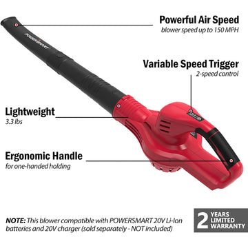 20V Cordless Leaf Blower Tool Only PS76102